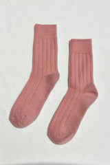 Classic Cashmere Socks: Grey Melange