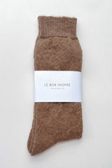 Mohair Veil Socks : Mocha