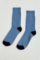 Classic Cashmere Socks: Grey Melange