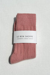 Classic Cashmere Socks: Grey Melange