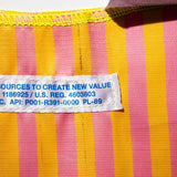 School Tie Fabric Bag: Yellow x Gray