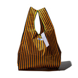 School Tie Fabric Bag: Yellow x Gray