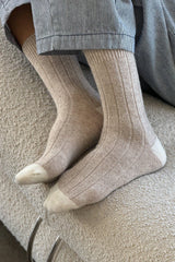 Classic Cashmere Socks Fawn