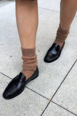 Mohair Veil Socks Cream