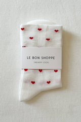 Heart Sneaker Socks TOMATO / NAVY