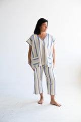 Blue Ivory Montauk Short V-Neck Kaftan