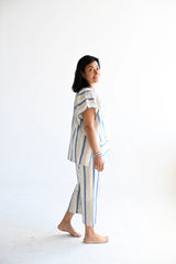 Blue Ivory Montauk Short V-Neck Kaftan