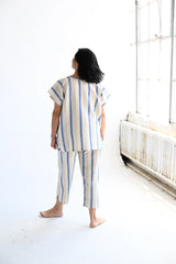 Blue Ivory Montauk Short V-Neck Kaftan