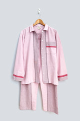 Home & Loft Pajama Set Pink Rosewood Tribeca Turkish cotton loungewear