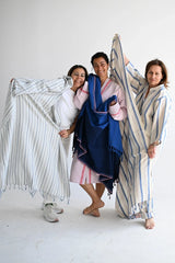 HL_SS25_Cape_Aegean_Blue_Ivory_montauk_Towels_Rosewood_Robe_Kaftan