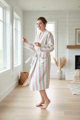 Peach Hudson Long Bathrobe