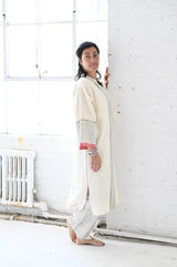 Ivory_Cherry_Tribeca_Button_LS_Kaftan_with model