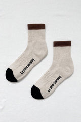 Color Block Girlfriend Socks : Grey Pink