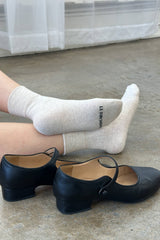 Sneaker Socks: Heart - White / Red