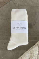 Crisp Step Socks :WHITE