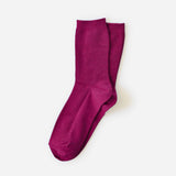 Bordeaux Cotton Sock: Small (Women's 4 - 10)