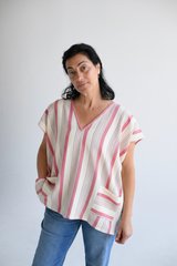 Pink Ivory Montauk Kaftan - Front View