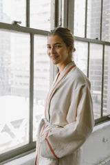 ivory cherry tribeca long cotton bathrobe from home and loft