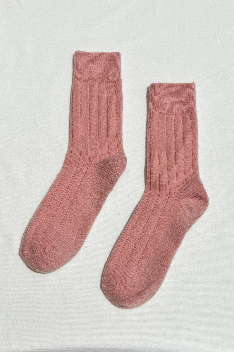 Classic Cashmere Socks: Grey Melange