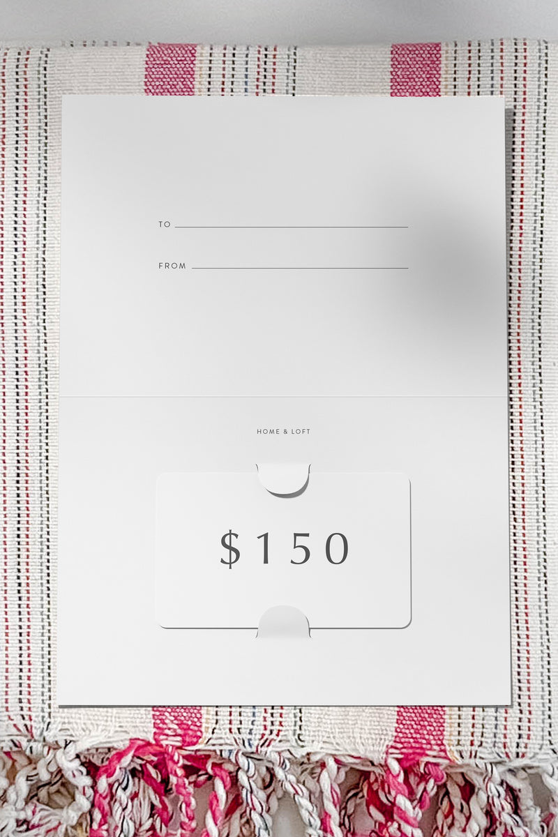 Home & Loft Gift Card $150 on montauk towel