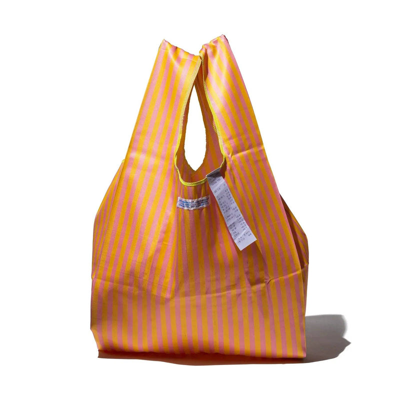 School Tie Fabric Bag: Navy Blue x Orange