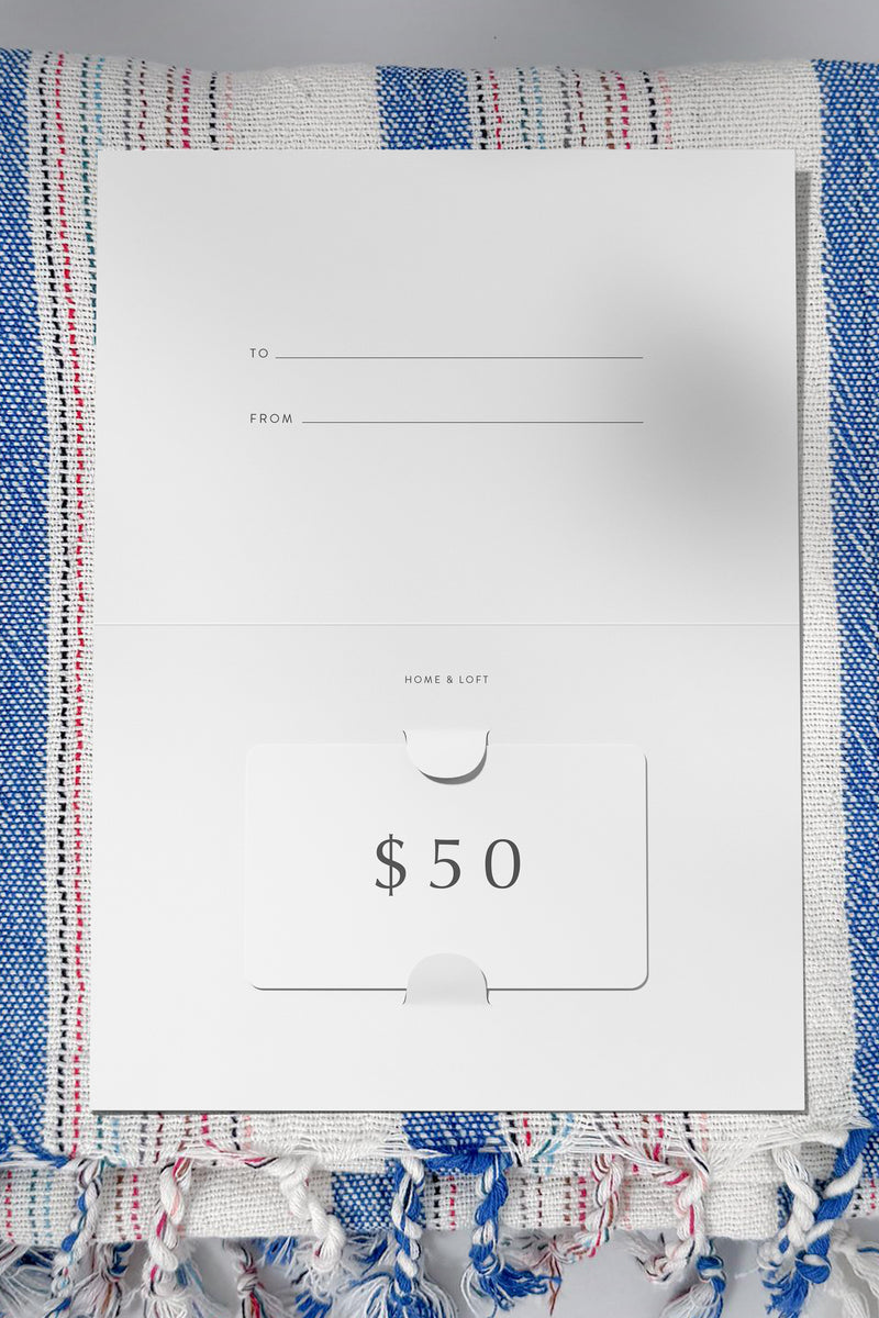 Home & Loft Gift Card $50 on montauk towel