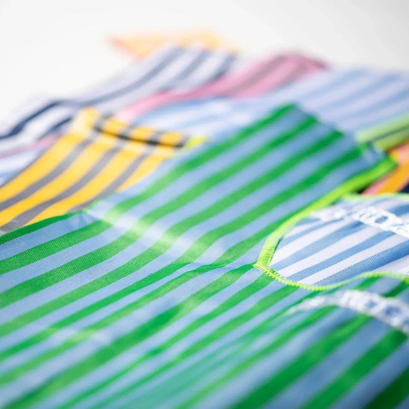 School Tie Fabric Bag: Yellow x Gray