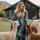 Alpaca Throw Blanket - Mosswood: Throw     (45x70)