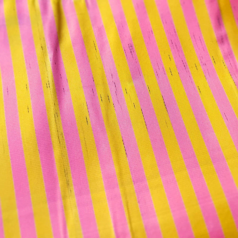 School Tie Fabric Bag: Yellow x Gray