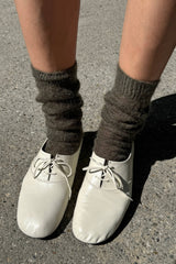 Mohair Veil Socks : Mocha