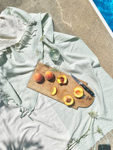 Sage Ivory Tonal Towel