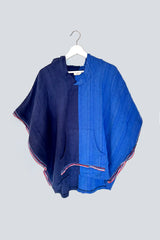 Aegean Blue Tonal Poncho