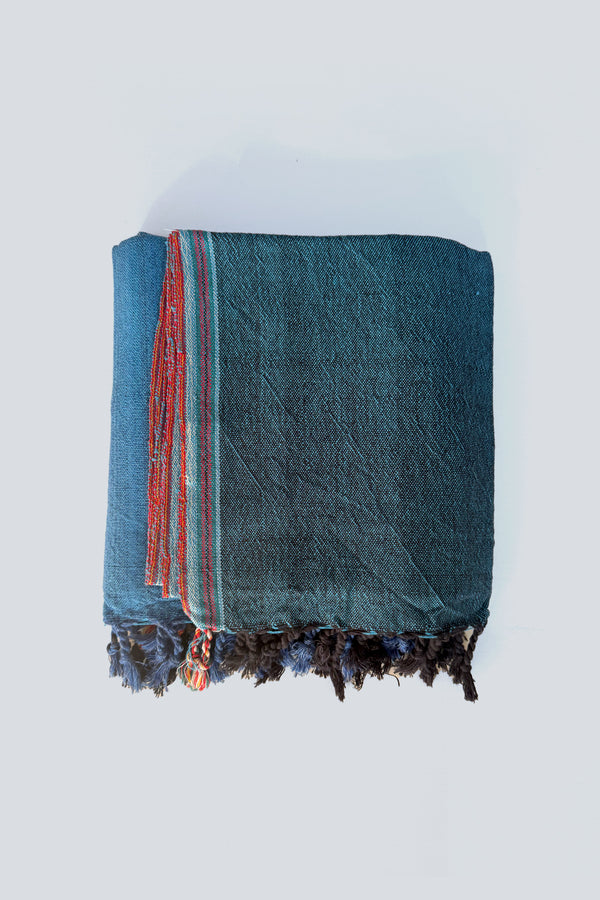 Home & Loft Turkish Cotton Towel Aegean Teal blue