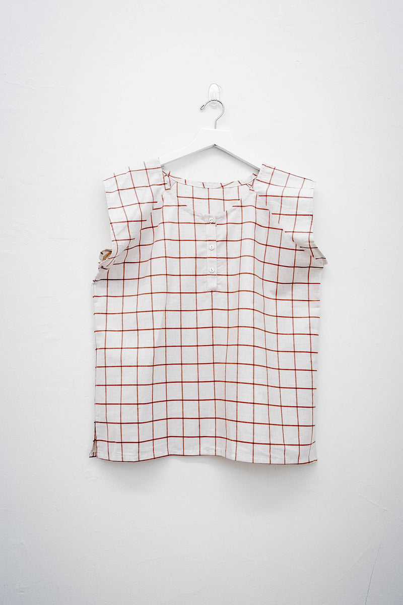 Terracotta Gingham Shirt