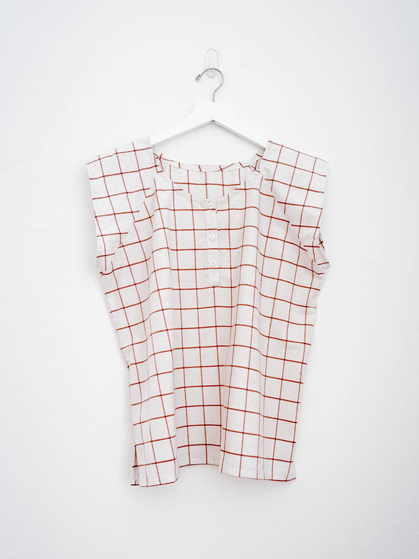 Terracotta Gingham Shirt
