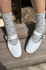 Heart Sneaker Socks BLACK / CREAM