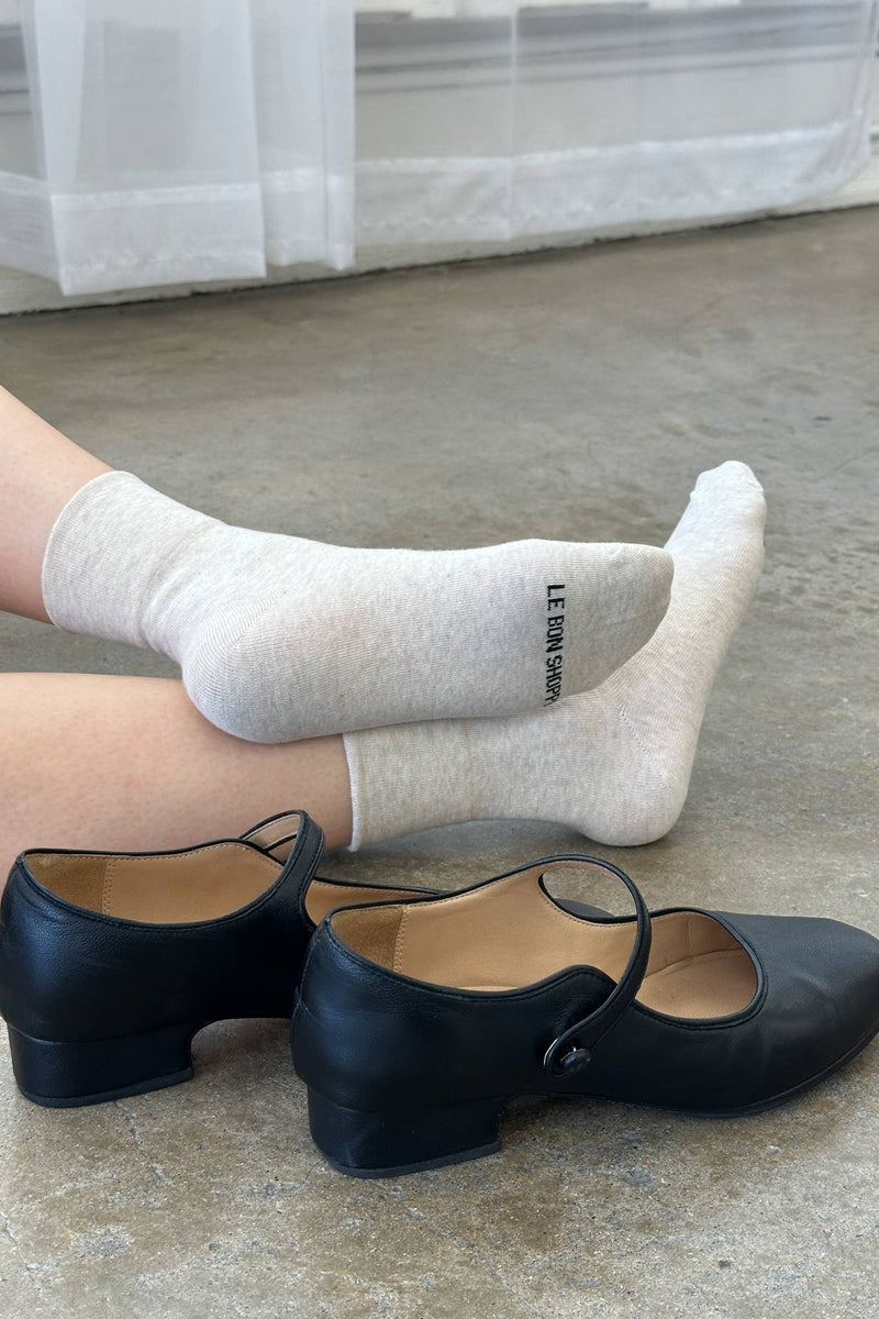 Sneaker Socks: Heart - White / Red