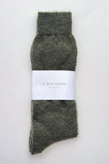 Mohair Veil Socks Cream