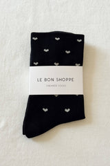 Heart Sneaker Socks MELANGE GREY / COBALT