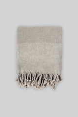 taupe stonewash towel, home & loft, turkish towel, cotton towel