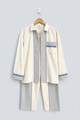 Tribeca ivory blue pajamas