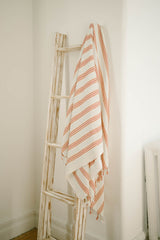 home and loft peach hudson 100% turkish cotton towel