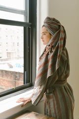 grey rust hudson 100% cotton turkish towel from home and loft