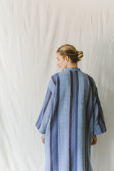 Blue/Navy Hudson Long Sleeve Maxi Kaftan