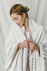 Ivory Brown New York Blanket