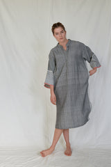 charcoal tribeca long sleeve maxi kaftan