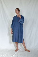 indigo tribeca long sleeve maxi kaftan