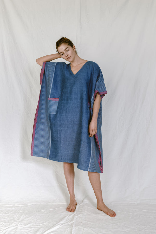 Indigo Tribeca V-Neck Kaftan