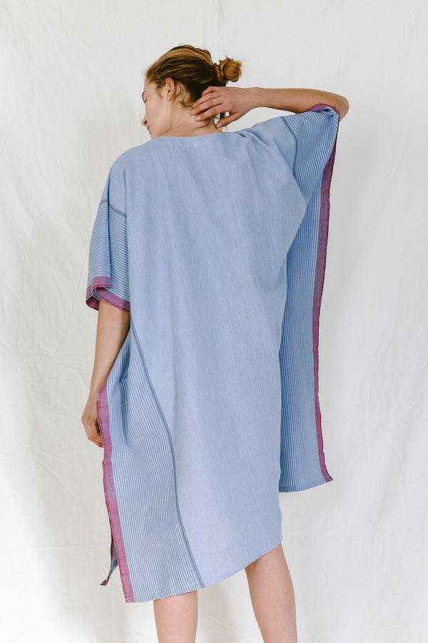 Denim Wash Tribeca V-Neck Kaftan