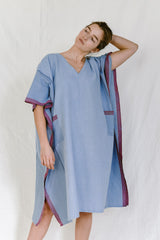 Denim Wash Tribeca V-Neck Kaftan